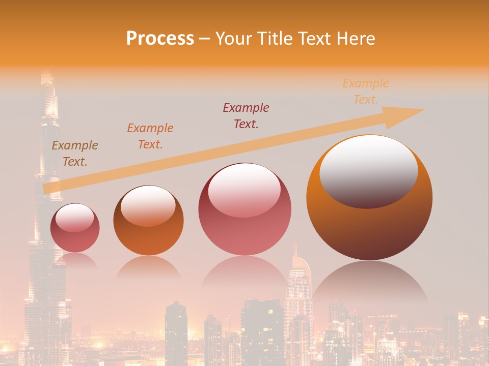 Orange Middle Uae PowerPoint Template
