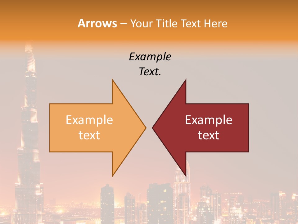 Orange Middle Uae PowerPoint Template