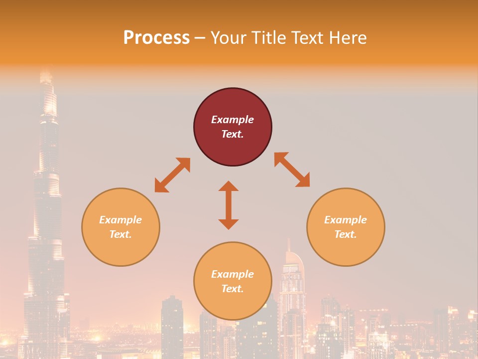 Orange Middle Uae PowerPoint Template