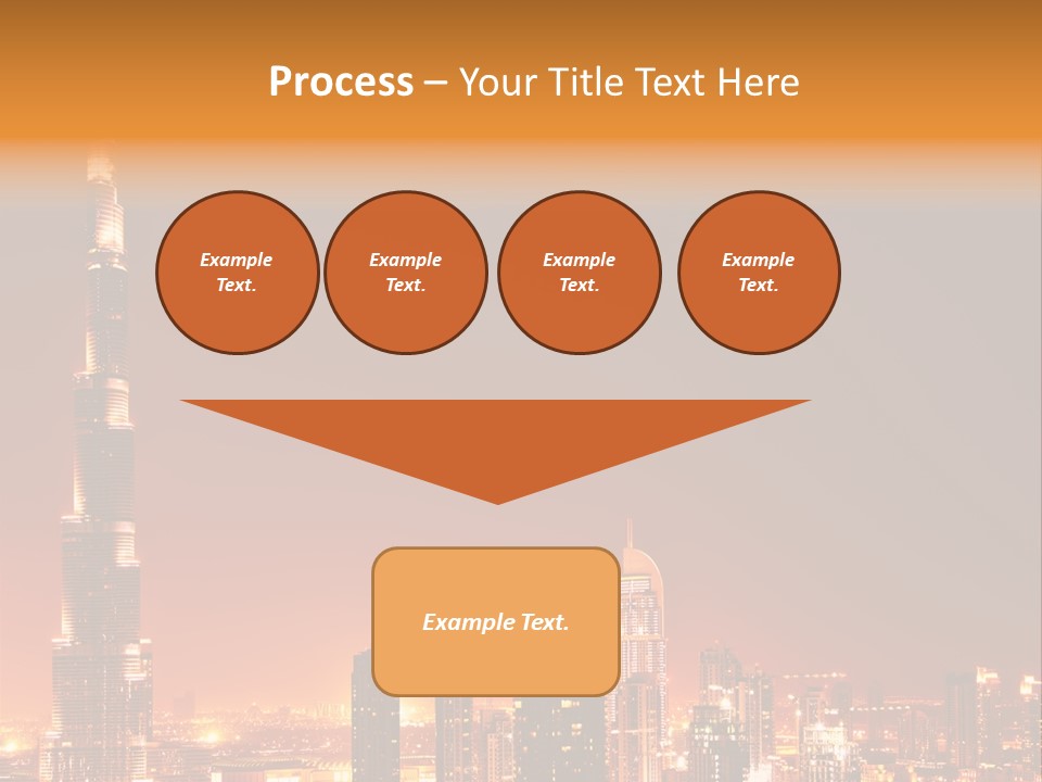 Orange Middle Uae PowerPoint Template