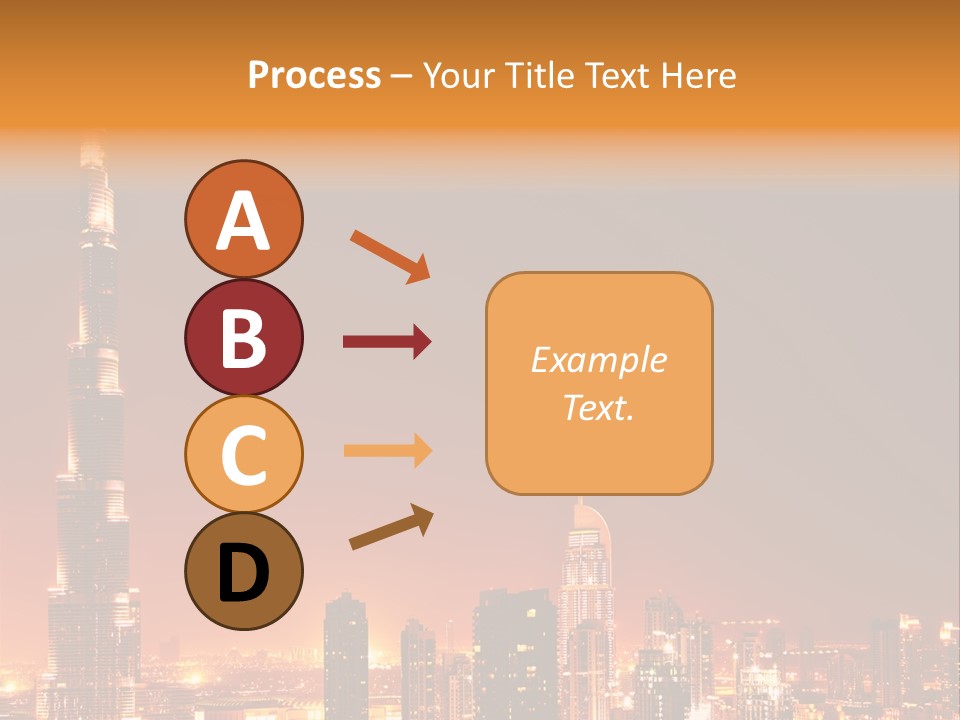 Orange Middle Uae PowerPoint Template