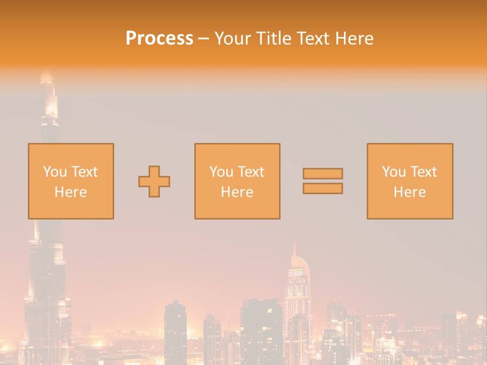 Orange Middle Uae PowerPoint Template