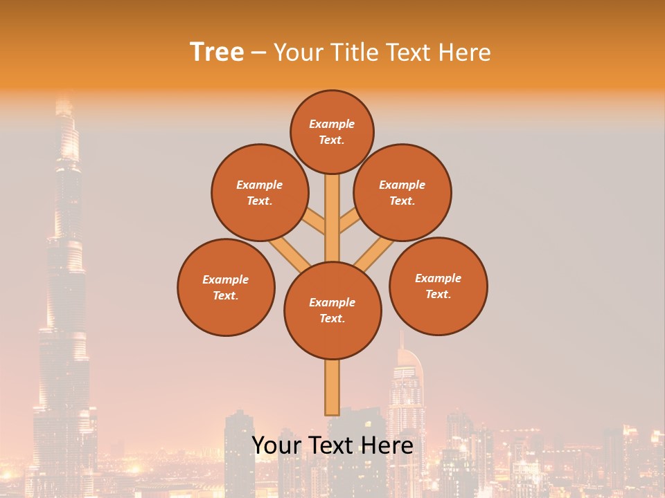 Orange Middle Uae PowerPoint Template