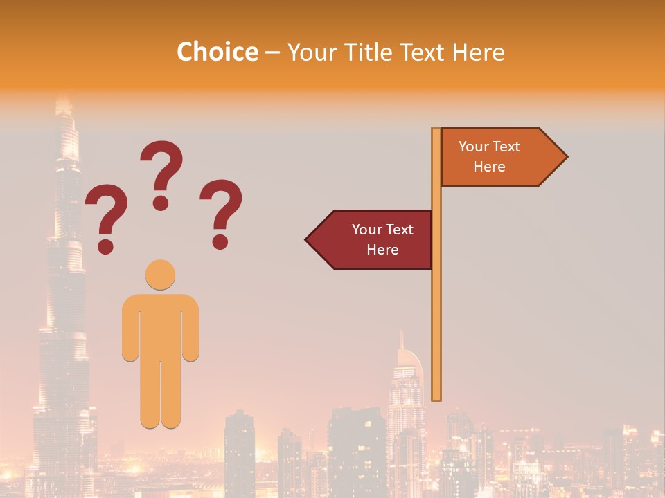Orange Middle Uae PowerPoint Template