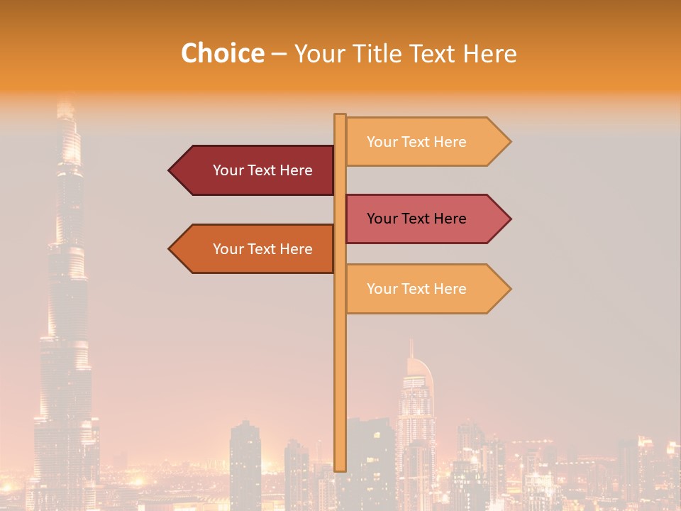 Orange Middle Uae PowerPoint Template