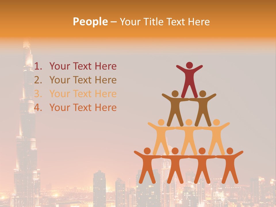 Orange Middle Uae PowerPoint Template