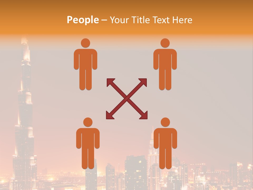 Orange Middle Uae PowerPoint Template