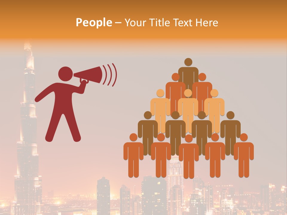 Orange Middle Uae PowerPoint Template