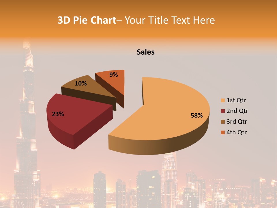 Orange Middle Uae PowerPoint Template