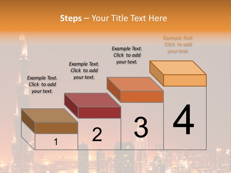 Orange Middle Uae PowerPoint Template