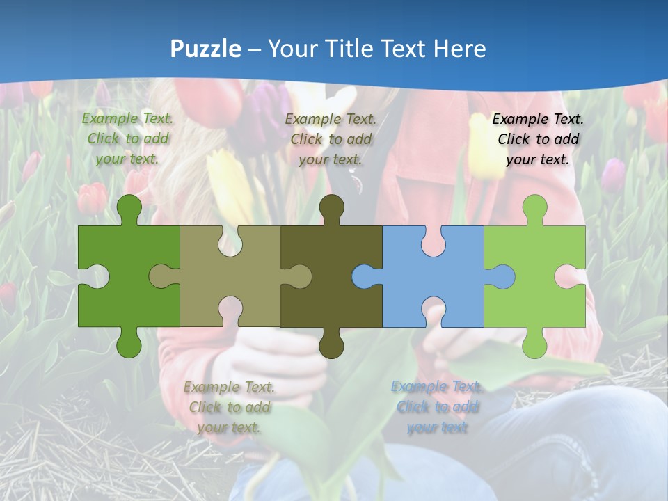 Female Field Plant PowerPoint Template