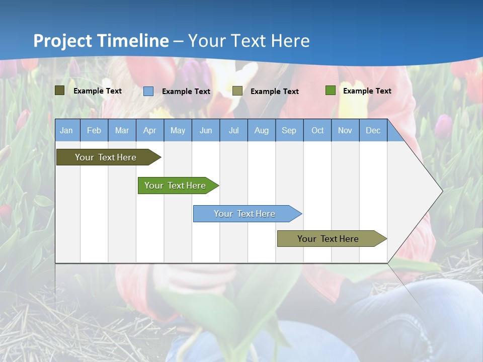 Female Field Plant PowerPoint Template