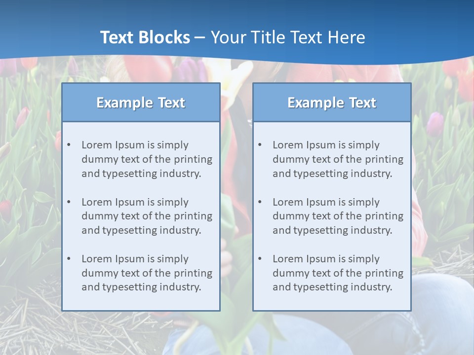 Female Field Plant PowerPoint Template