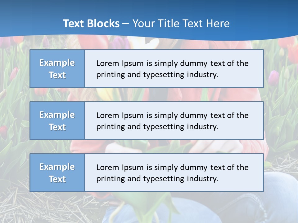 Female Field Plant PowerPoint Template