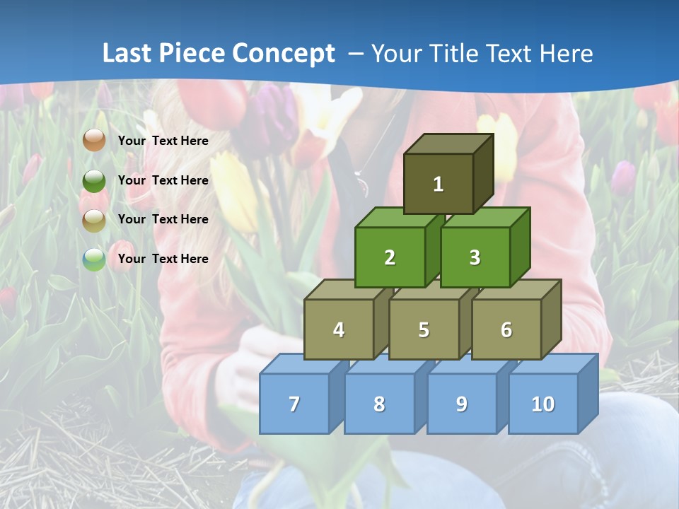 Female Field Plant PowerPoint Template