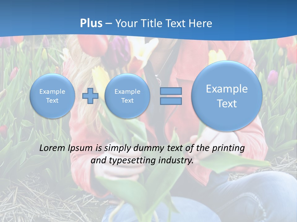 Female Field Plant PowerPoint Template