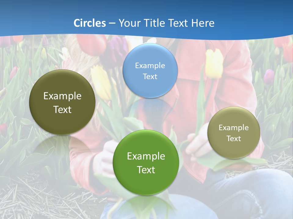 Female Field Plant PowerPoint Template