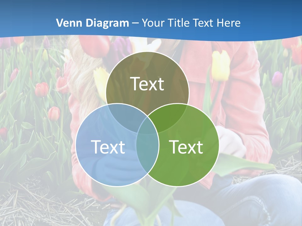 Female Field Plant PowerPoint Template