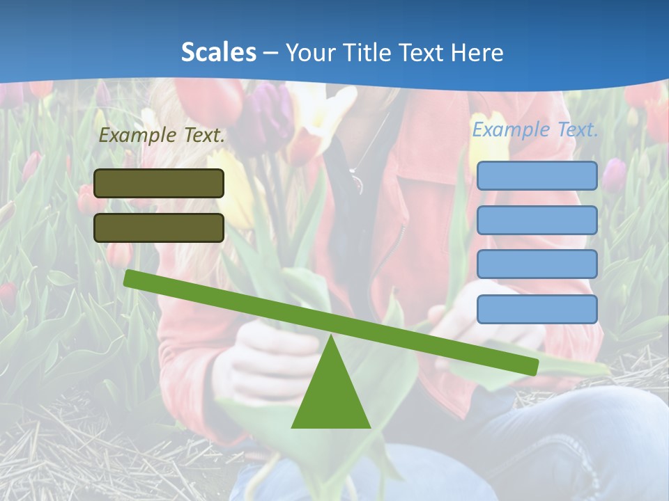 Female Field Plant PowerPoint Template