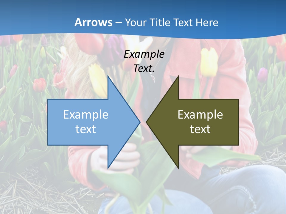 Female Field Plant PowerPoint Template