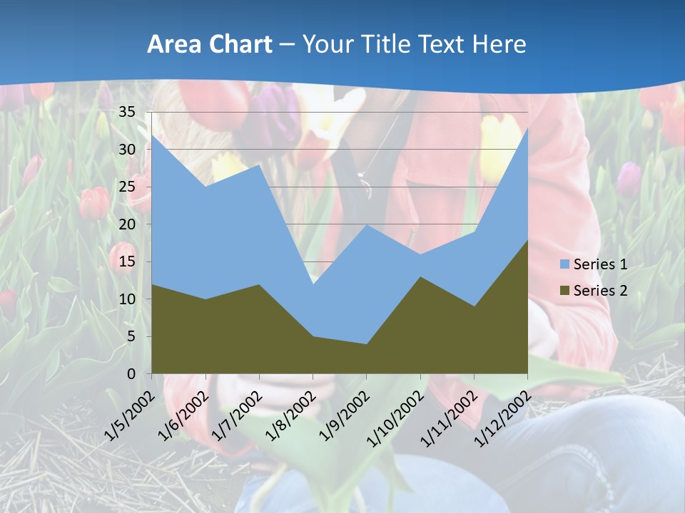 Female Field Plant PowerPoint Template