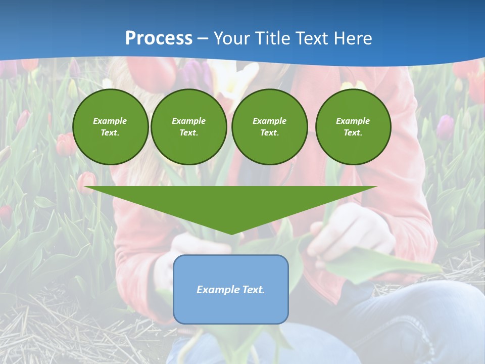 Female Field Plant PowerPoint Template