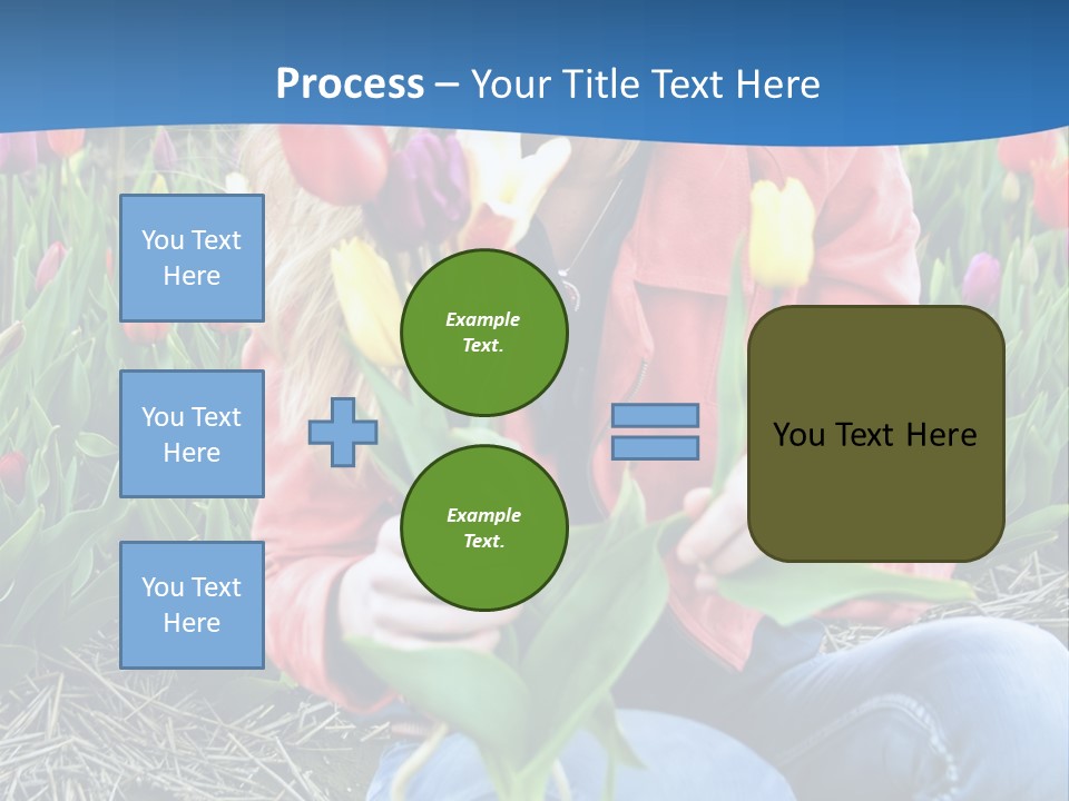 Female Field Plant PowerPoint Template