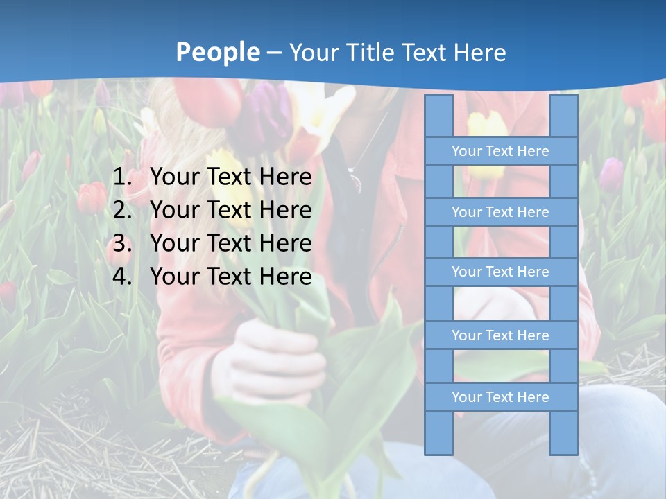 Female Field Plant PowerPoint Template