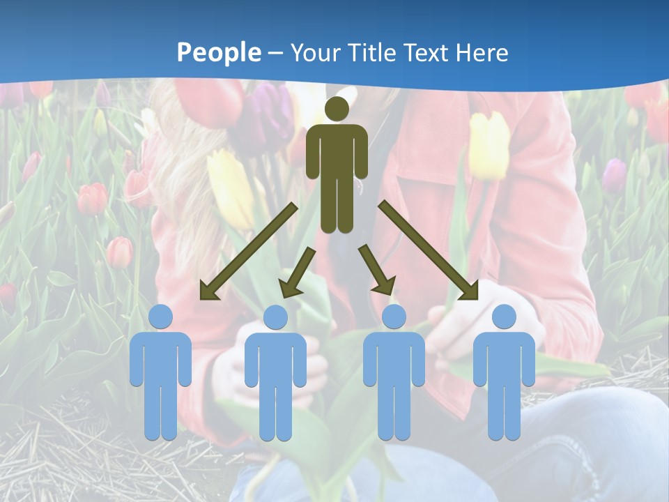 Female Field Plant PowerPoint Template