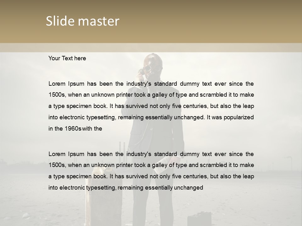 Only One Aggression Authority PowerPoint Template