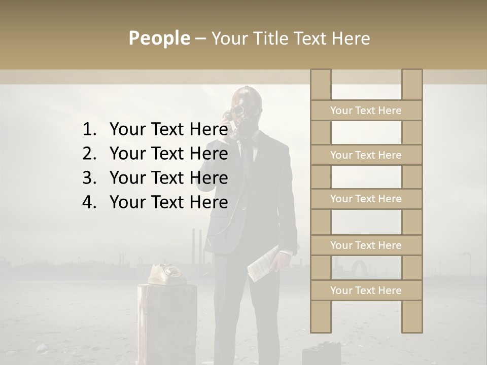 Only One Aggression Authority PowerPoint Template