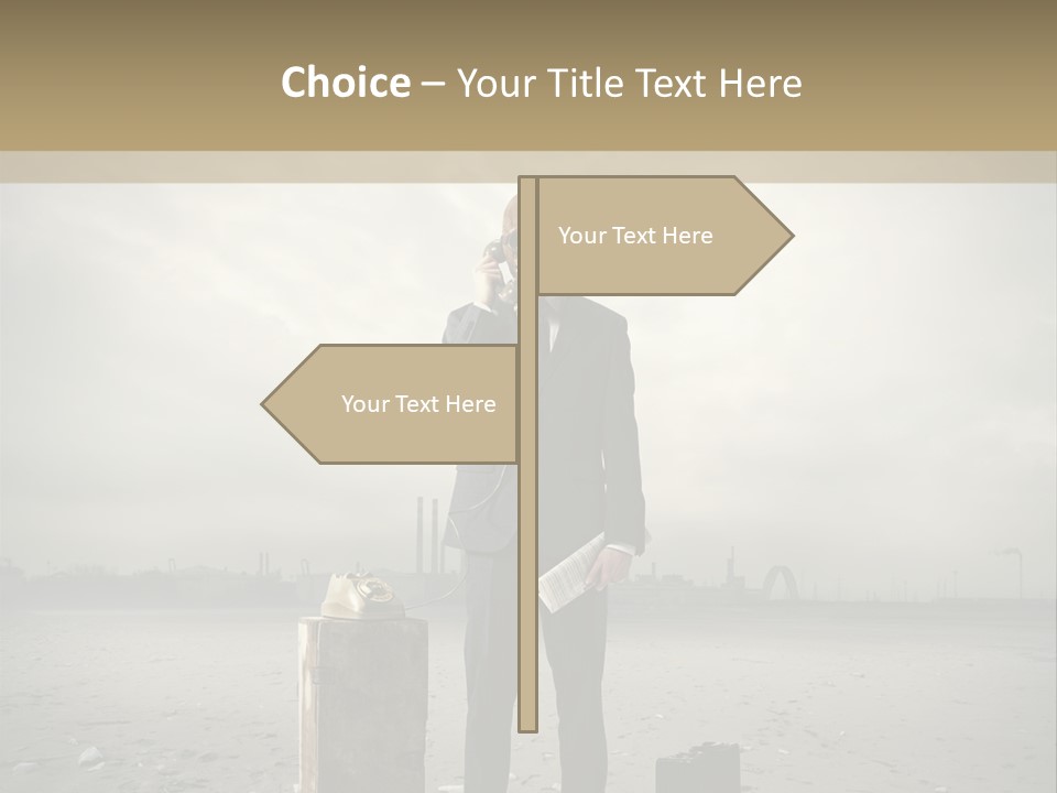Only One Aggression Authority PowerPoint Template