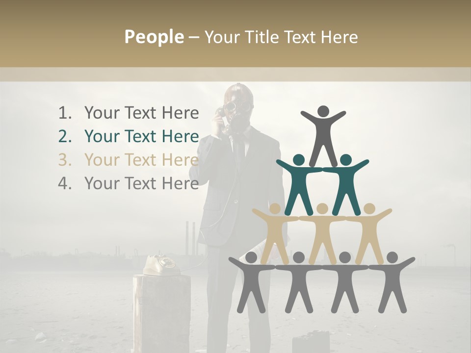 Only One Aggression Authority PowerPoint Template