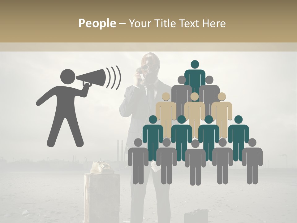 Only One Aggression Authority PowerPoint Template