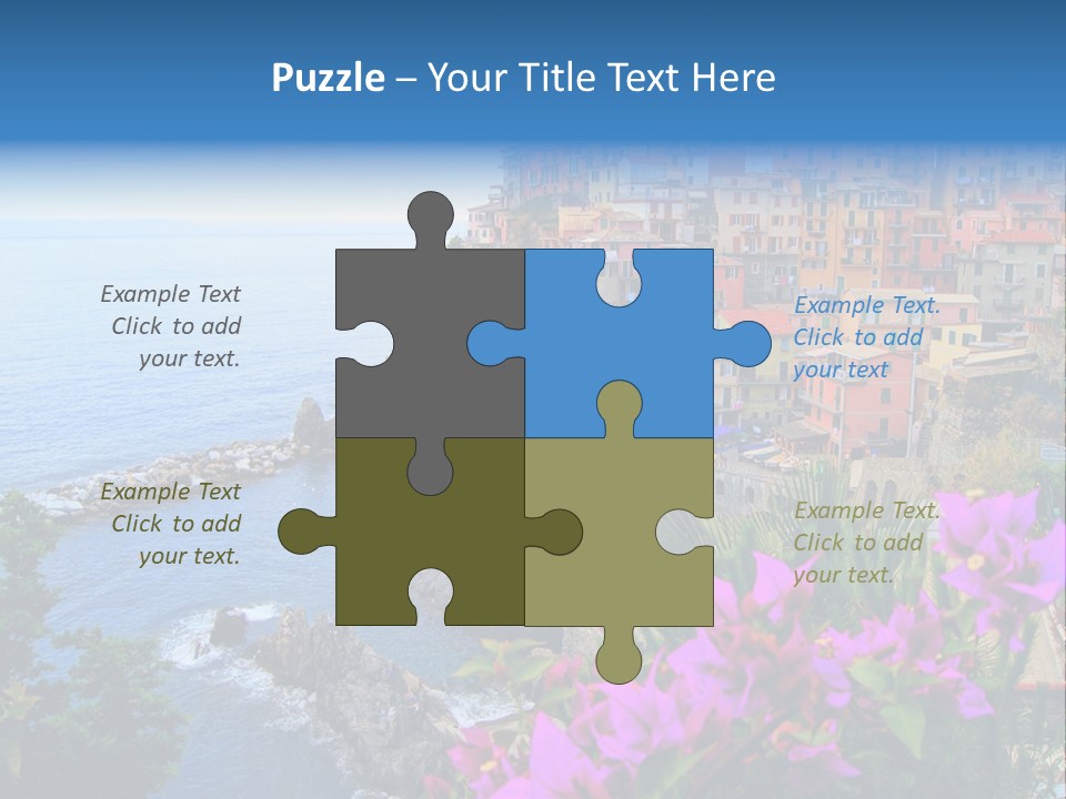 Sightseeing House Panoramic PowerPoint Template