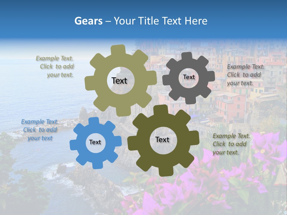 Sightseeing House Panoramic PowerPoint Template