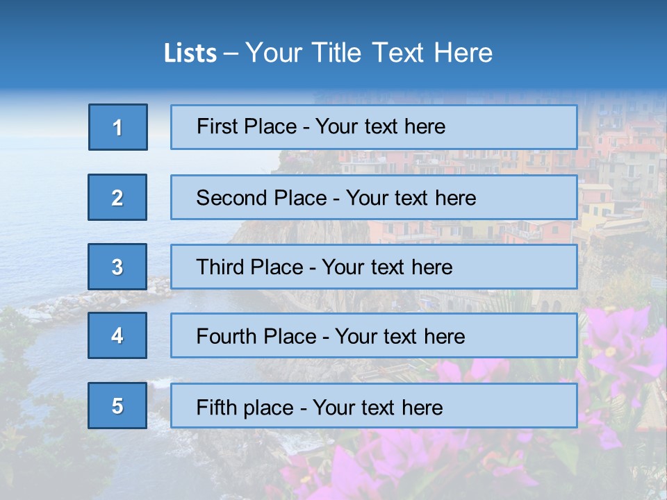 Sightseeing House Panoramic PowerPoint Template