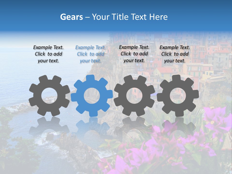 Sightseeing House Panoramic PowerPoint Template