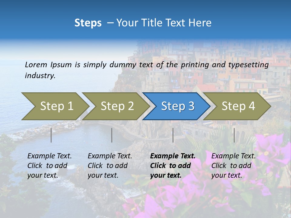 Sightseeing House Panoramic PowerPoint Template
