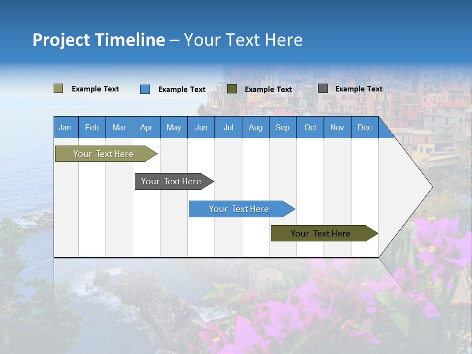 Sightseeing House Panoramic PowerPoint Template