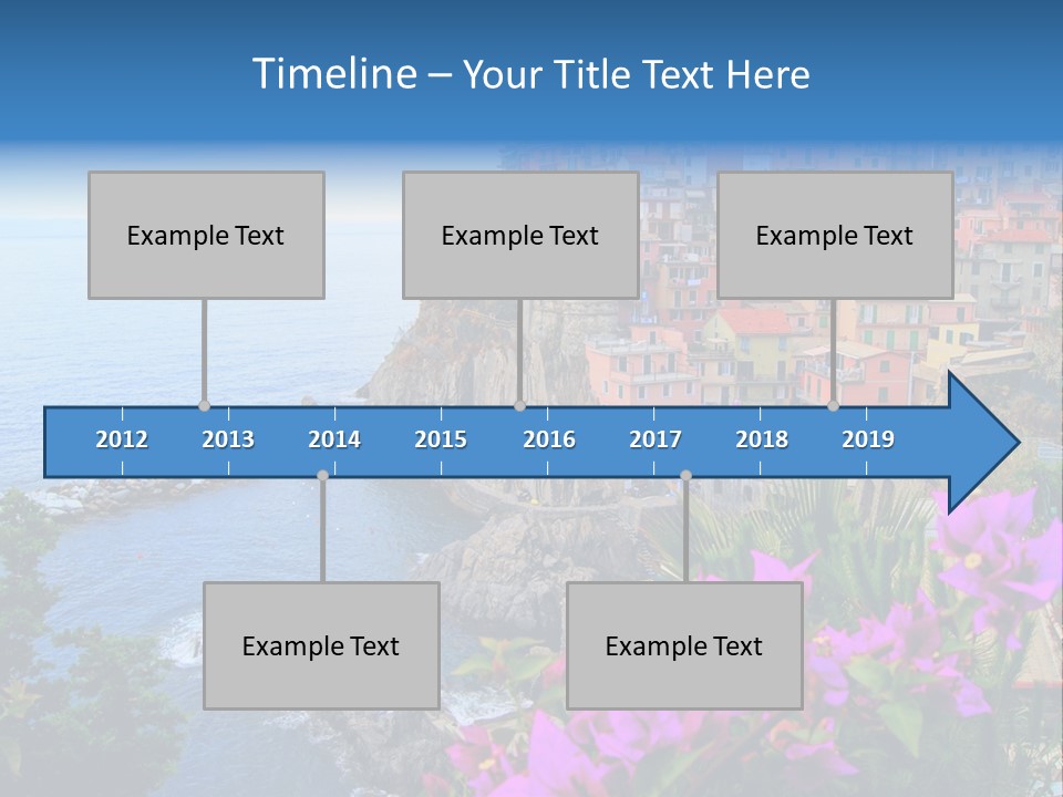 Sightseeing House Panoramic PowerPoint Template