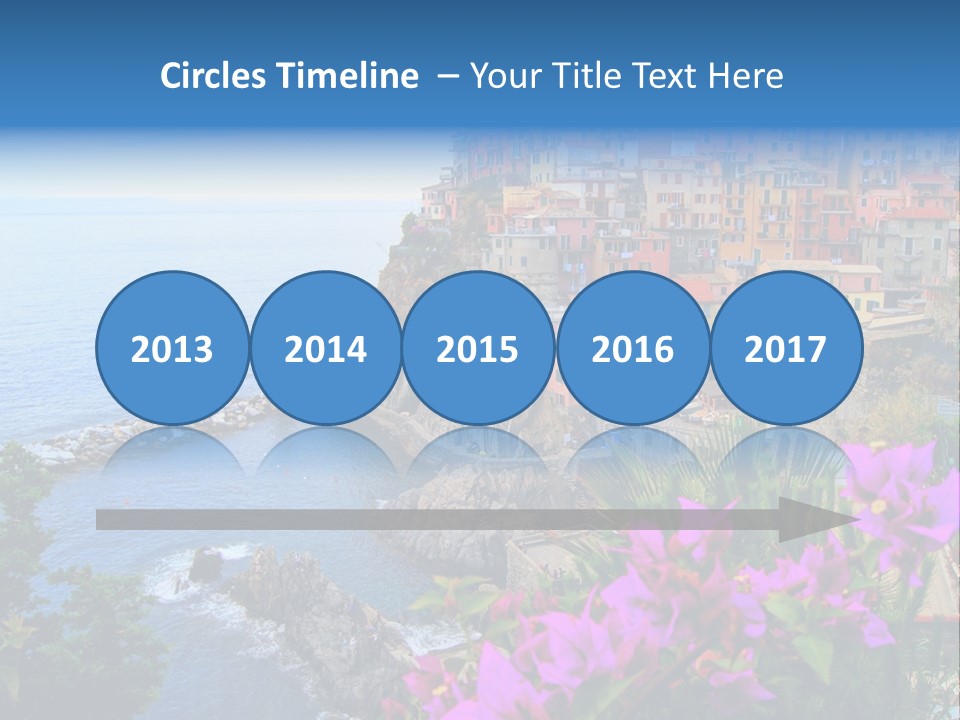 Sightseeing House Panoramic PowerPoint Template