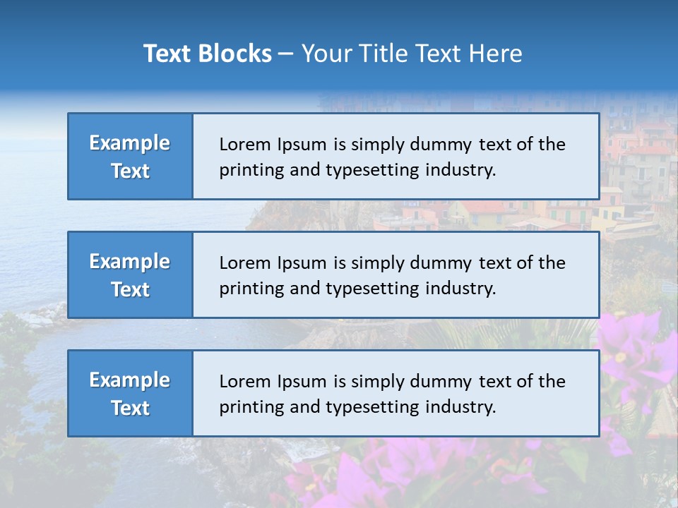 Sightseeing House Panoramic PowerPoint Template