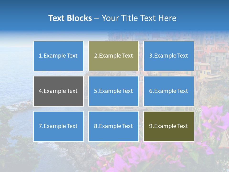 Sightseeing House Panoramic PowerPoint Template
