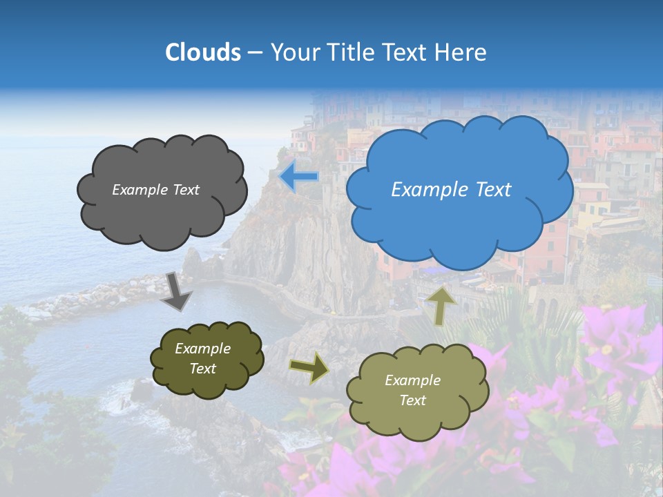 Sightseeing House Panoramic PowerPoint Template