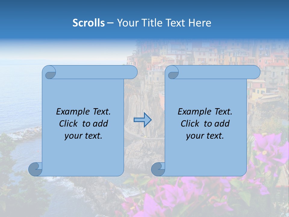 Sightseeing House Panoramic PowerPoint Template