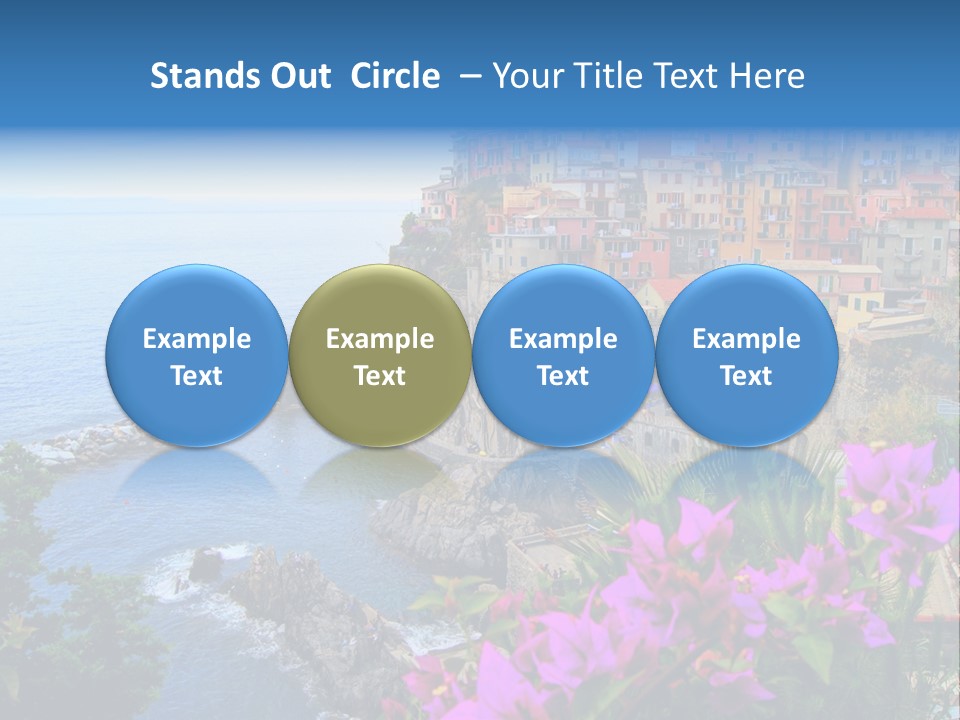 Sightseeing House Panoramic PowerPoint Template