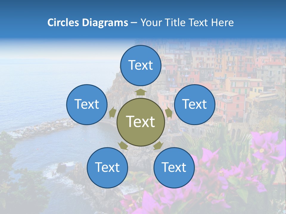 Sightseeing House Panoramic PowerPoint Template