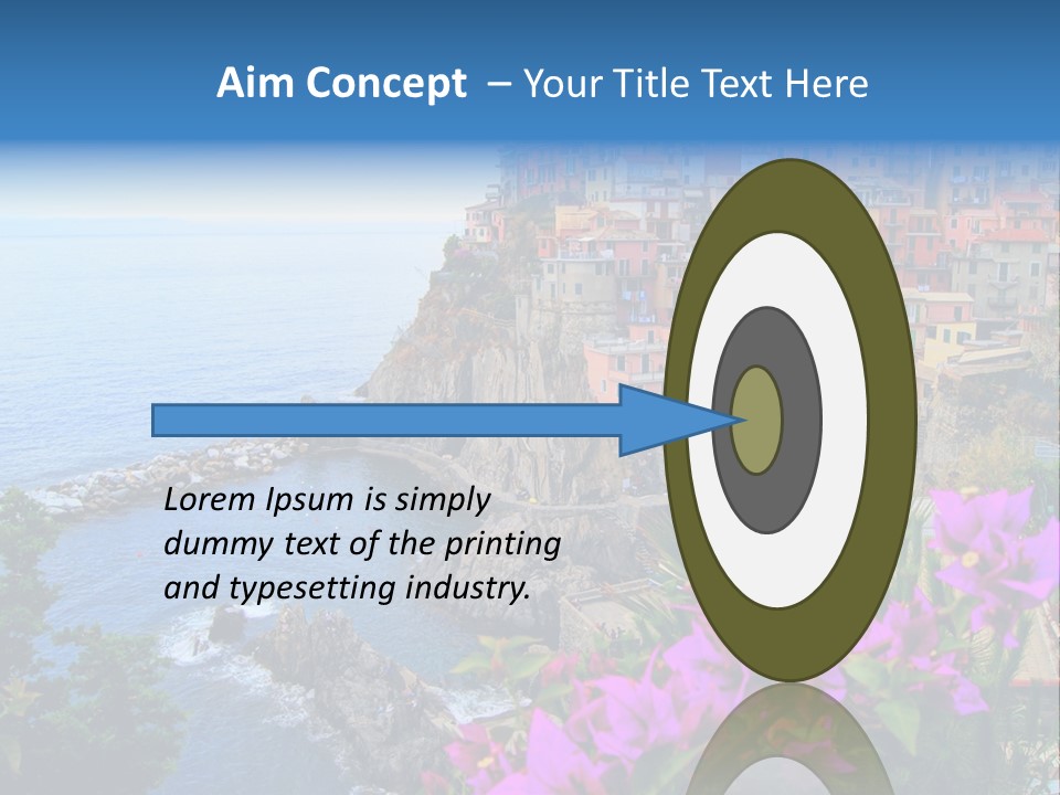 Sightseeing House Panoramic PowerPoint Template