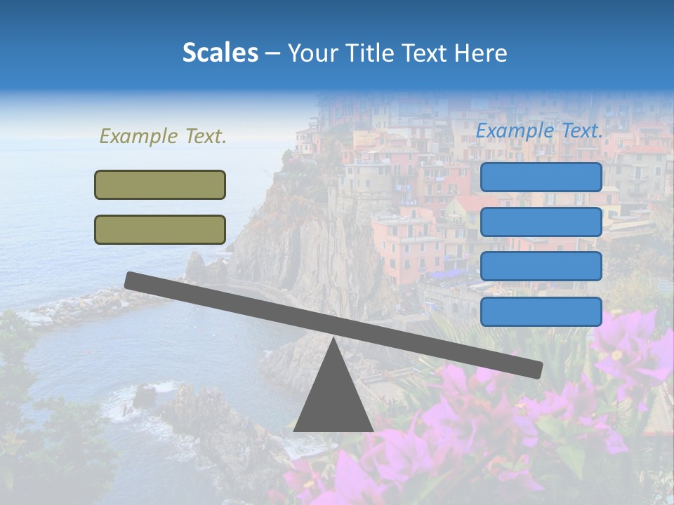 Sightseeing House Panoramic PowerPoint Template